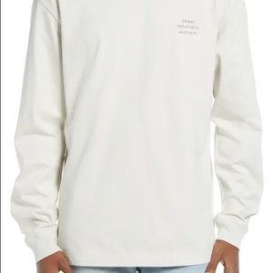 FRAME Empathetic Aesthetic Long Sleeve Longline Graphic shirt Off white Medium